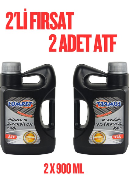 High Performance Hidrolik Direksiyon Yağı Atf 2 Adet 2 x 900 ml