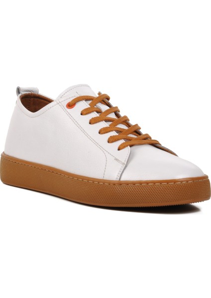 Beyaz Deri Erkek Sneaker Ayakkabı modelleri