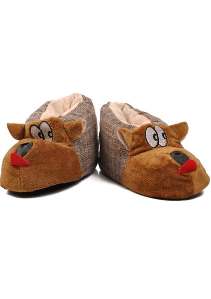 Kahve Kadın Panduf Köpekli