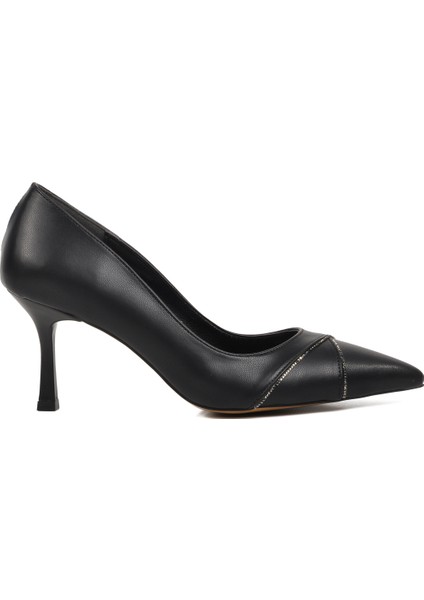 Siyah Kadın Topuklu Stiletto Ayakkabı