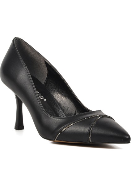 Siyah Kadın Topuklu Stiletto Ayakkabı modelleri