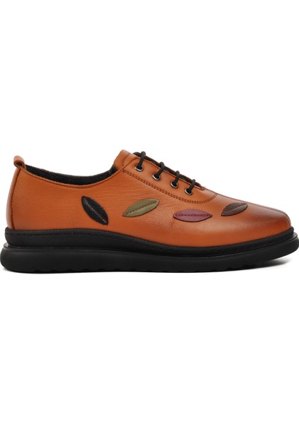 Taba Kadın Düz Rahat Günlük Ayakkabı