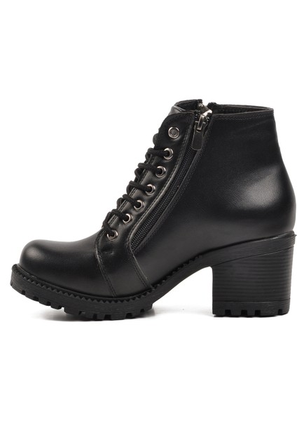 Siyah Poliüretan Kadın Topuklu Bot fiyatları