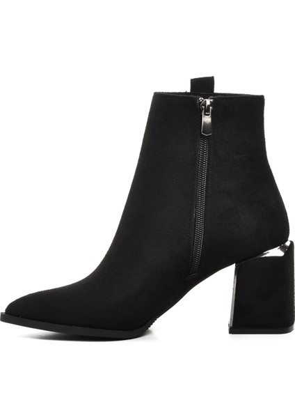 Siyah Süet Içi Polarlı Kadın Topuklu Bot fiyatları