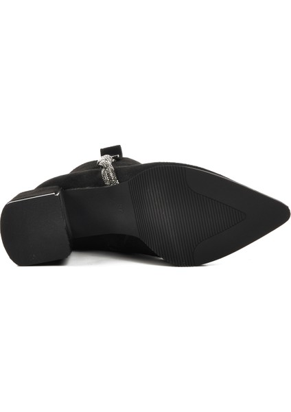 Siyah Süet Içi Polarlı Kadın Topuklu Bot indirimleri