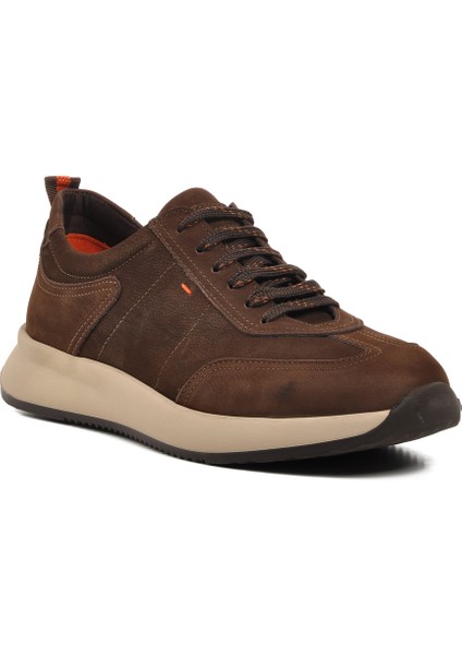 Kahve Nubuk Deri Erkek Sneaker Ayakkabı modelleri