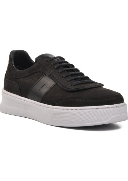 Siyah Nubuk Erkek Sneaker Ayakkabı modelleri