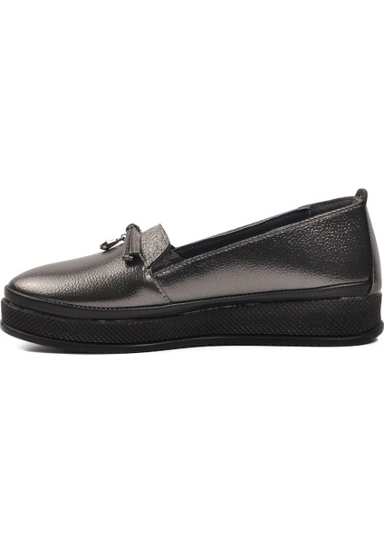 Gri Gümüş Platin Kadın Düz Rahat Günlük Ayakkabı fiyatları