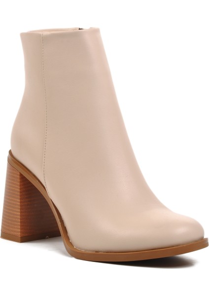 Bej Kadın Topuklu Bot modelleri