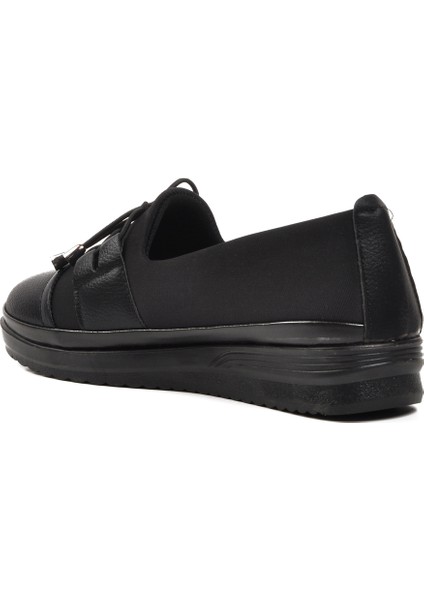 Siyah Simli Kadın Düz Rahat Günlük Ayakkabı fırsatları