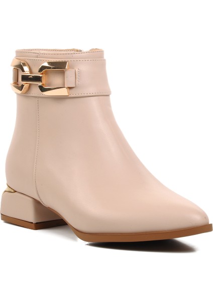 Bej Kadın Topuklu Bot fırsatları