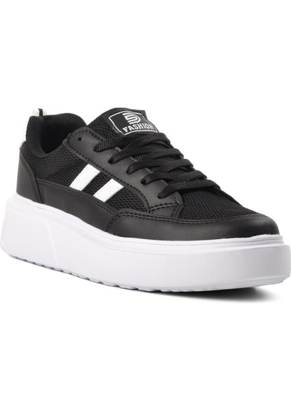Siyah Beyaz Kadın Spor Ayakkabı Sneaker modelleri