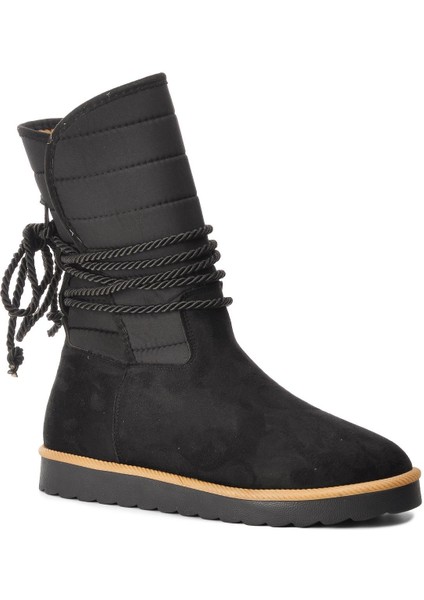 Siyah Süet Kadın Bot modelleri