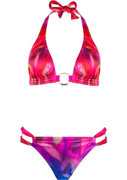 4630 Mor Fuşya Desenli Bikini Takımı fırsatları