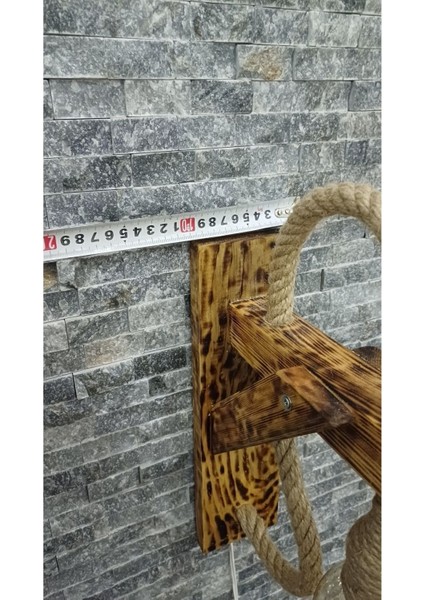 Aplik Ahşap Duvar Lambası Ev Otel Restorant Bohem Tarz