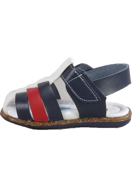 Kırmızı Lacivert Çocuk Düz Sandalet fiyatları