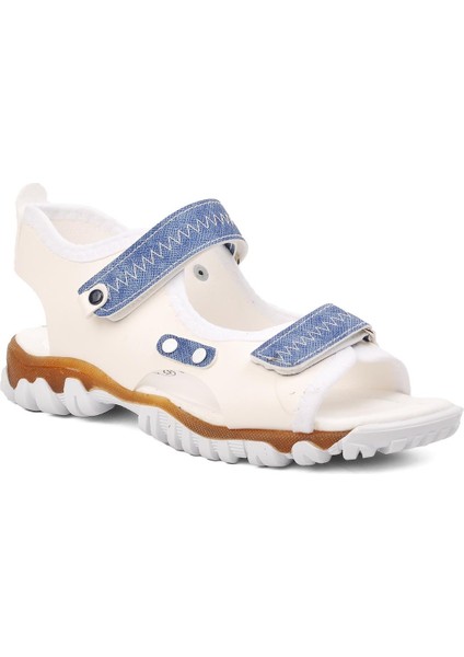 Beyaz Mavi Erkek Çocuk Sandalet modelleri