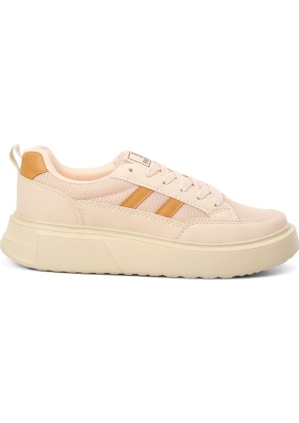 Bej Kadın Spor Ayakkabı Sneaker