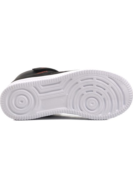 Siyah Beyaz Kırmızı Çocuk Uzun Boğazlı Hi Sneaker Spor Ayakkabı indirimleri