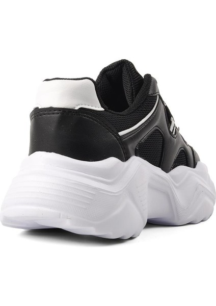 Siyah Beyaz Kadın Spor Ayakkabı Sneaker fırsatları