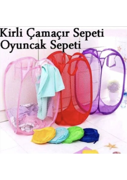 Çamaşır Sepeti Filesi Oyuncak Sepeti Kirli Çamaşır Sepeti Filesi
