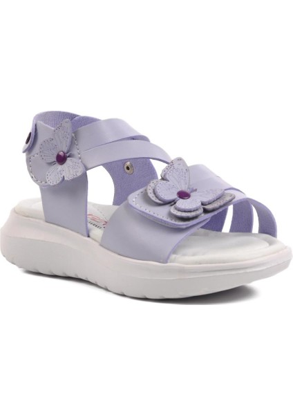 Lila Kız Çocuk Düz Sandalet modelleri