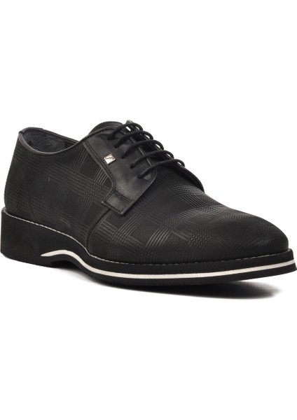 Siyah Desenli Erkek Klasik Ayakkabı modelleri