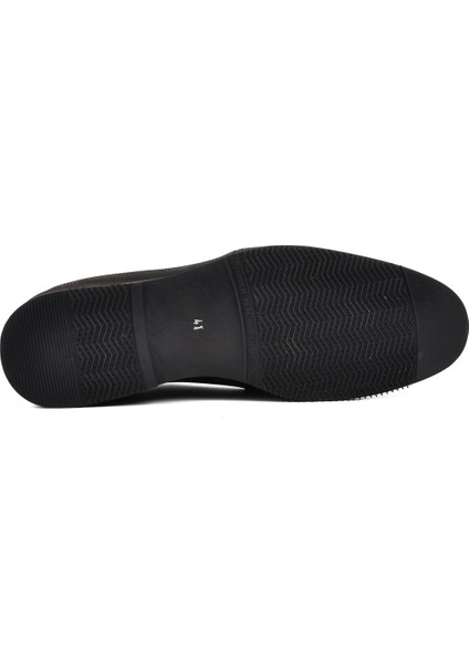 Siyah Desenli Erkek Klasik Ayakkabı indirimleri