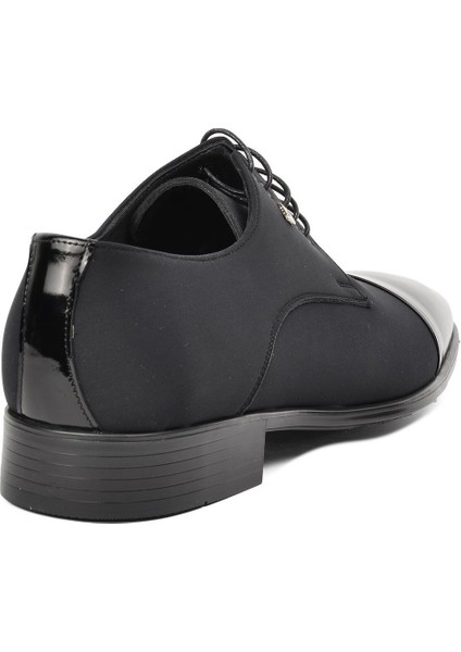 Siyah Saten Siyah Rugan Erkek Klasik Ayakkabı fırsatları