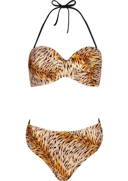 4600 Parlak Sarı Straplez Bikini Takımı fırsatları