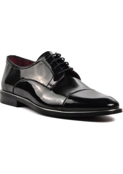 Siyah Rugan Erkek Klasik Ayakkabı modelleri