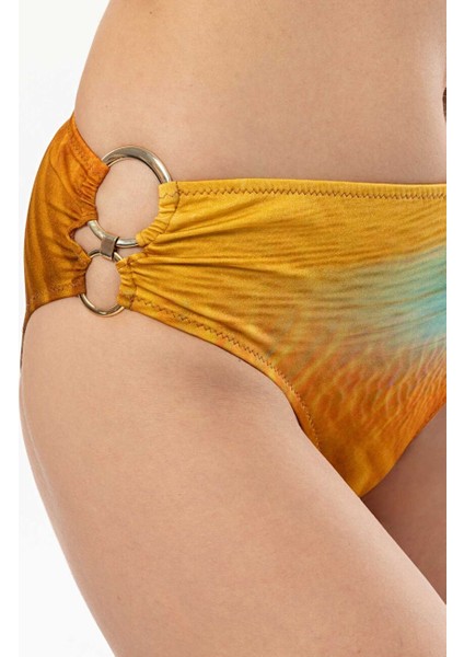 4600 Kahve Mavi Desenli Straplez Bikini Takımı fiyatları
