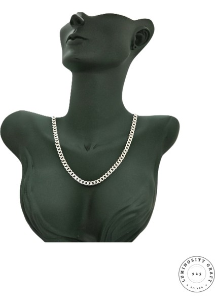 5mm Gurmet 925 Ayar Gümüş Kadın Unisex Zincir Kolye modelleri