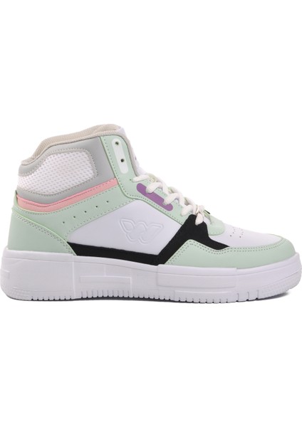 Beyaz Su Yeşili Unisex Hi Sneaker
