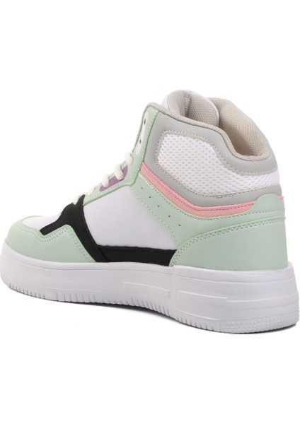 Beyaz Su Yeşili Unisex Hi Sneaker fırsatları