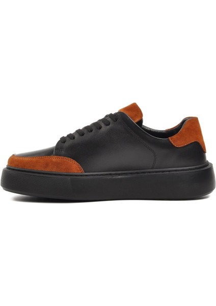 Siyah Taba Erkek Sneaker Ayakkabı