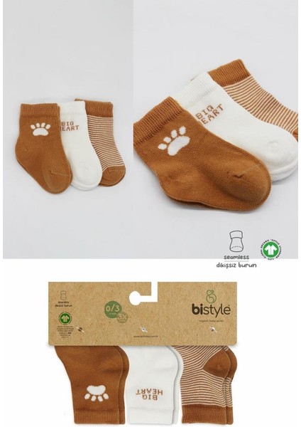 Bistyle 3'lü Penye Soket Çorap BS10110 Hardal fırsatları