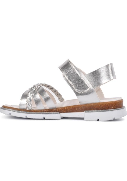 Gümüş Gri Ortopedik Kız Çocuk Sandalet fiyatları