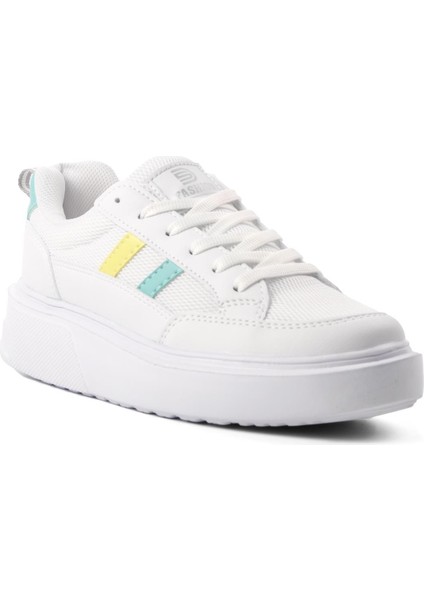 Beyaz Sarı Kadın Spor Ayakkabı Sneaker modelleri