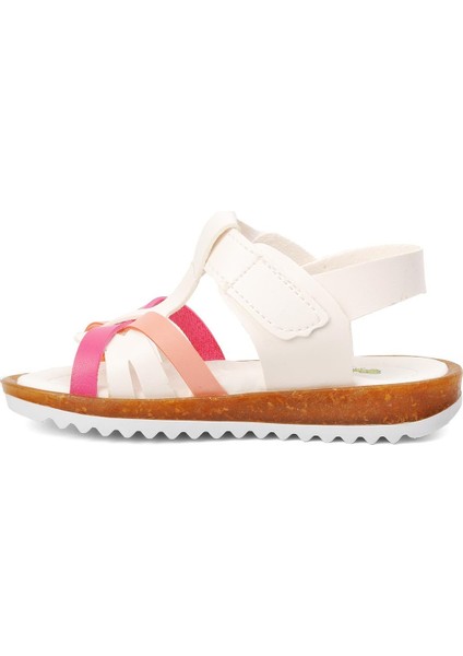 Beyaz Fuşya Ortopedik Kız Çocuk Sandalet fiyatları