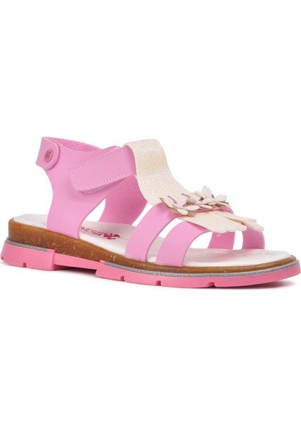 Pembe Sedef Comfort Kız Çocuk Düz Sandalet modelleri