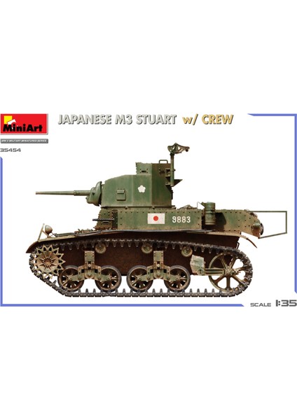 35454 1:35 Japon M3 Stuart, Mürettebatla Birlikte