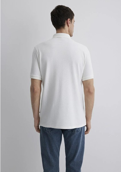 Erkek Beyaz M0612534-70057 Polo T-Shirt fırsatları