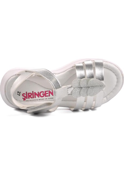Gümüş Gri Kız Çocuk Düz Sandalet indirimleri