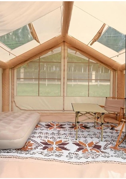 Şişme Kamp Çadırı 5 Mevsim 300X250X210 cm 4-6 Kişilik Çadır Pompalı Baca Çıkışlı Tavan Manzaralı fiyatları