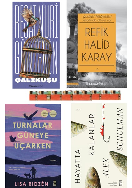 Hayatta Kalanlar, Turnalar Güneye Uçarken, Çalıkuşu, Gurbet Hikayeleri (4kitap)