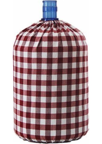 Bordo Kareli Damacana Kılıfı, şık ve kullanışlı, 19L, çok renkli, polyester ve pamuk malzeme fiyatları