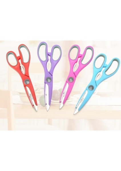 Yumuşak silikon tavuk ve börek makası, kolay ve pratik kullanım sağlar, çok renkli.