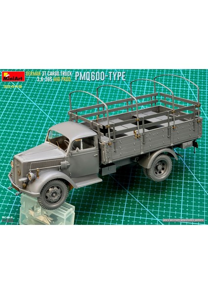 35449 1:35 Alman 3t Yük Kamyonu 3,6-36S Ara Üretim PMQ600-TIPI