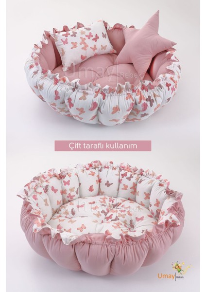 Sevimli Bebek Seti: Yatak, Babynest, Halı, Yatağı - Hafif ve Taşınabilir -